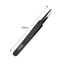 Load image into Gallery viewer, Matt Black Stainless Steel Planner Tweezers