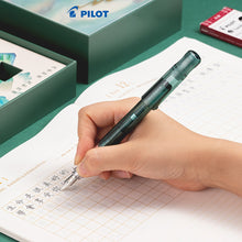 Load image into Gallery viewer, Pilot Kakuno Green Glass Fountain Pen Set - Limited Edition