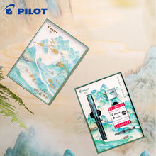 Load image into Gallery viewer, Pilot Kakuno Green Glass Fountain Pen Set - Limited Edition