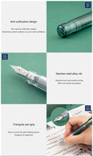 Load image into Gallery viewer, Pilot Kakuno Green Glass Fountain Pen Set - Limited Edition