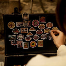 Load image into Gallery viewer, Vintage Style Stickers in a Tin Box (100pcs) - Original Kawaii Pen