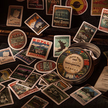 Load image into Gallery viewer, Vintage Style Stickers in a Tin Box (100pcs) - Original Kawaii Pen