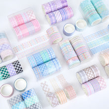 Load image into Gallery viewer, Basic Color Plaid Masking Tape Sets