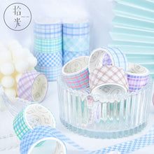Load image into Gallery viewer, Basic Color Plaid Masking Tape Sets