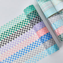 Load image into Gallery viewer, Basic Color Plaid Masking Tape Sets