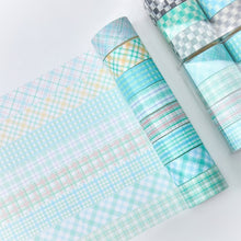 Load image into Gallery viewer, Basic Color Plaid Masking Tape Sets