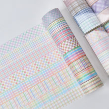 Load image into Gallery viewer, Basic Color Plaid Masking Tape Sets