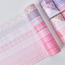 Load image into Gallery viewer, Basic Color Plaid Masking Tape Sets