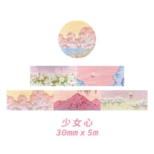 Load image into Gallery viewer, Nature Series Oil Painting Washi Tapes - Original Kawaii Pen