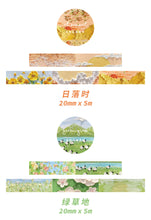 Load image into Gallery viewer, Nature Series Oil Painting Washi Tapes - Original Kawaii Pen