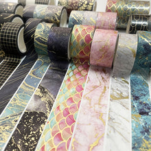 Load image into Gallery viewer, Gold Foiled Nature Washi Tape Set