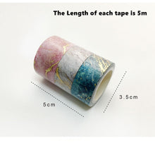 Load image into Gallery viewer, Gold Foiled Nature Washi Tape Set