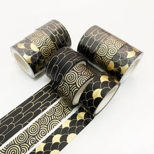 Load image into Gallery viewer, Gold Foiled Nature Washi Tape Set