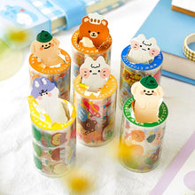 Load image into Gallery viewer, Japanese Animal Family Series Masking Tapes