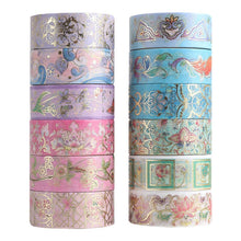 Load image into Gallery viewer, Blooming Flower Washi Tape Set (12pcs)