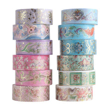 Load image into Gallery viewer, Blooming Flower Washi Tape Set (12pcs)