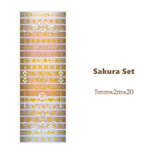 Load image into Gallery viewer, Aerobic Lifestyle Washi Tape Set (12 types)