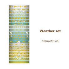 Load image into Gallery viewer, Aerobic Lifestyle Washi Tape Set (12 types)