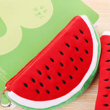 Load image into Gallery viewer, Watermelon Plush Pencil Case