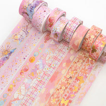 Load image into Gallery viewer, Universe & Floret Gold Foiled Masking Tape Sets - Limited Edition - Original Kawaii Pen