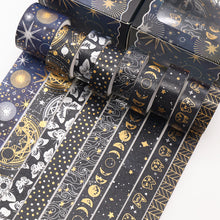 Load image into Gallery viewer, Universe & Floret Gold Foiled Masking Tape Sets - Limited Edition - Original Kawaii Pen