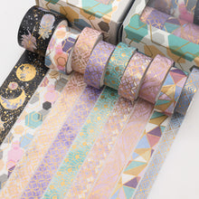Load image into Gallery viewer, Universe & Floret Gold Foiled Masking Tape Sets - Limited Edition - Original Kawaii Pen