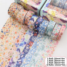 Load image into Gallery viewer, Universe & Floret Gold Foiled Masking Tape Sets - Limited Edition - Original Kawaii Pen