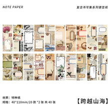 Load image into Gallery viewer, Vintage Style Slim Memo Pads