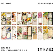 Load image into Gallery viewer, Vintage Style Slim Memo Pads