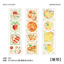 Load image into Gallery viewer, Kawaii Animal & Floral Long Deco Stickers - Original Kawaii Pen