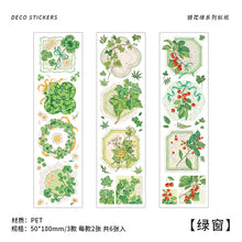 Load image into Gallery viewer, Kawaii Animal & Floral Long Deco Stickers - Original Kawaii Pen