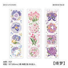 Load image into Gallery viewer, Kawaii Animal & Floral Long Deco Stickers - Original Kawaii Pen