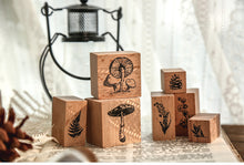 Load image into Gallery viewer, Phases of Moon & Plant Atlas Rubber Stamp Set (7pcs)