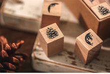 Load image into Gallery viewer, Phases of Moon & Plant Atlas Rubber Stamp Set (7pcs)