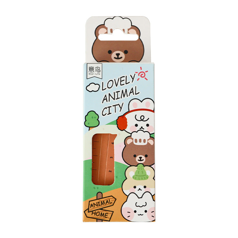 Lovely Animal City Ruler & Bookmarks (30pcs) – Original