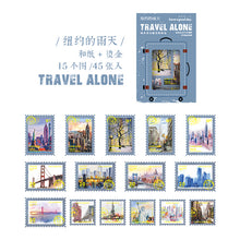 Load image into Gallery viewer, Travel Alone Series Golden Stickers