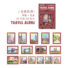 Load image into Gallery viewer, Travel Alone Series Golden Stickers