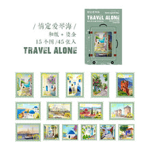 Load image into Gallery viewer, Travel Alone Series Golden Stickers