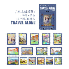Load image into Gallery viewer, Travel Alone Series Golden Stickers