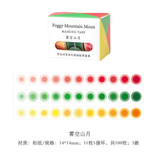 Load image into Gallery viewer, Colorful Dots Nature Masking Tape Sets ( 6 Designs)