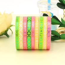 Load image into Gallery viewer, Colorful Gold Foiled Slim Washi Tape Set (3pcs)