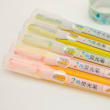 Load image into Gallery viewer, Dual Tip Fluorescent Highlighter Set (5pcs)