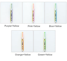 Load image into Gallery viewer, Dual Tip Fluorescent Highlighter Set (5pcs)