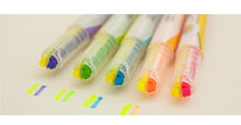 Load image into Gallery viewer, Dual Tip Fluorescent Highlighter Set (5pcs)
