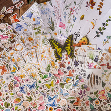 Load image into Gallery viewer, Japanese Vintage Botanical Sticker Set (300 pcs) - Original Kawaii Pen