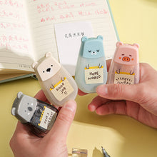 Load image into Gallery viewer, Cute Bear & Pig Double Sided Adhesive Tape
