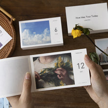 Load image into Gallery viewer, 2022 Vintage oil painting plants Desktop Calendar Daily Scheduler Table Planner Yearly Agenda Organizer 365days To Do List Book