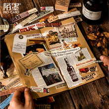 Load image into Gallery viewer, Vintage Style Newspaper Long Stickers (100 pcs a set)