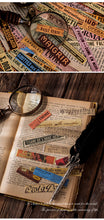 Load image into Gallery viewer, Vintage Style Newspaper Long Stickers (100 pcs a set)