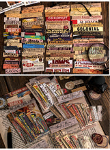 Load image into Gallery viewer, Vintage Style Newspaper Long Stickers (100 pcs a set)